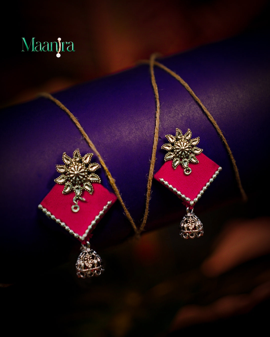 Black & Pink Earings Combo